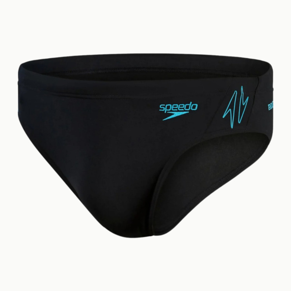 Плавки Speedo HyperBoom Splice 7cm Brief (Мужской; 30 (46); Черный/Голубой)